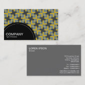 Halbkreis (Punkte) - Geometrisches Muster 04 Visitenkarte (Vorne/Hinten)