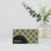 Halbkreis (Punkte) - Geometrisches Muster 04 Visitenkarte (Stehend Vorderseite)