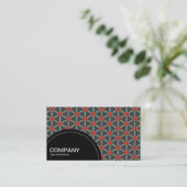 Halbkreis (Punkte) - Geometrisches Muster 09 Visitenkarte (Stehend Vorderseite)