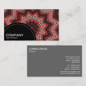 Halbkreis (Punkte) - Kaleidoskopmuster Visitenkarte (Vorne/Hinten)
