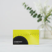 Halbkreis (Punkte) - Konzentrische Ringe - Gel Visitenkarte (Stehend Vorderseite)