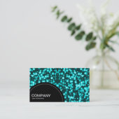 Halbkreis (Punkte) - Orbday (Gold) Visitenkarte (Stehend Vorderseite)