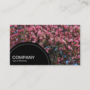 Halbkreis (Punkte) - rosa Kirschblossom Visitenkarte