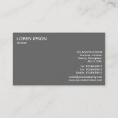 Halbkreis (Punkte) - Ruby Red Visitenkarte (Rückseite)