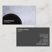 Halbkreis (Punkte) - Seifenblasen Visitenkarte (Vorne/Hinten)