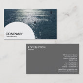 Halbkreis - Sonne am Wasser Visitenkarte (Vorne/Hinten)