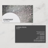 Halbkreis - Wassertropfen auf Glas 02 Visitenkarte (Vorne/Hinten)