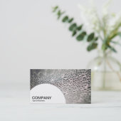 Halbkreis - Wassertropfen auf Glas 02 Visitenkarte (Stehend Vorderseite)