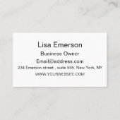 Halbkreise des mittleren Jahrhunderts Gelb Orange Visitenkarte (Rückseite)