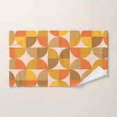 Halbkreise des mittleren Jahrhunderts Gelbbraun Badhandtuch Set (Handtuch)