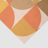 Halbkreise des mittleren Jahrhunderts in orangefar Seidenpapier (Detail)