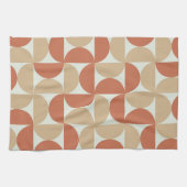 Halbkreise des mittleren Jahrhunderts in Tan und T Geschirrtuch (Horizontal)