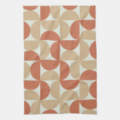 Halbkreise des mittleren Jahrhunderts in Tan und T Geschirrtuch (Vertikal)