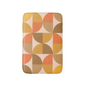 Halbkreise des orangen und braunen mittleren Jahrh Badematte (Vorderseite Vertikal)