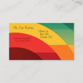 Halbkreise in lebhaften Farben Visitenkarte