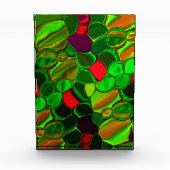 Halbkreise und abgerundete Formen, bunt. Fotoblock (Vorderseite)