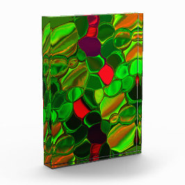 Halbkreise und abgerundete Formen, bunt. Fotoblock