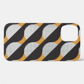 Halbkreise und Punkte, geometrisches Muster. Case-Mate iPhone Hülle (Rückseite (Horizontal))