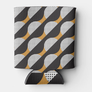 Halbkreise und Punkte, geometrisches Muster. Dosenkühler