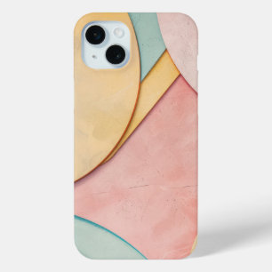 Halbkreisförmige Pastellformen mit Textfläche Case-Mate iPhone Hülle