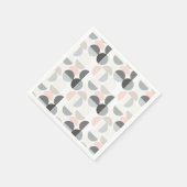 Halbkreismuster im skandinavischen Stil Serviette (Ecke)