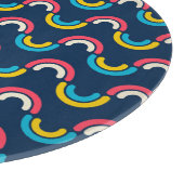 Halbkreismuster in Multicolor Schneidebrett (Ecke)