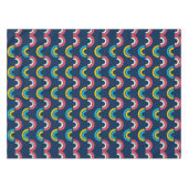 Halbkreismuster in Multicolor Tischdecke (Vorderseite (Horizontal))