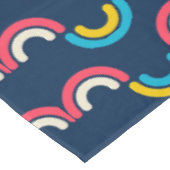 Halbkreismuster in Multicolor Tischdecke (Schrägansicht)