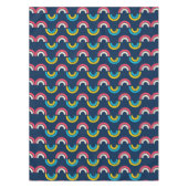 Halbkreismuster in Multicolor Tischdecke (Vorderseite)