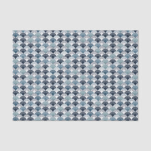 Halbkreisskala Nahtloses Muster Seidenpapier