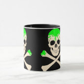 Halbkugelkreuz-Skelett Tasse (Zentrum)