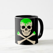 Halbkugelkreuz-Skelett Tasse (VorderseiteRechts)