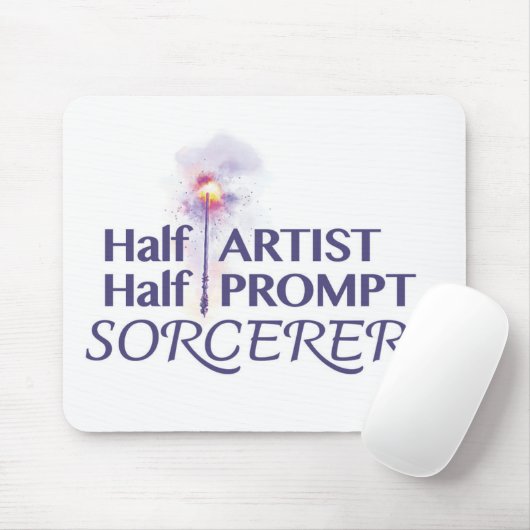 Halbkünstlerische Halbpromptsorzerin Mousepad (Mit Mouse)