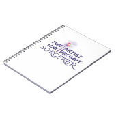 Halbkünstlerische Halbpromptsorzerin Notizblock (Linke Seite)