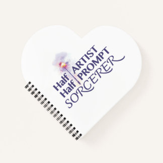 Halbkünstlerische Halbpromptsorzerin Notizblock