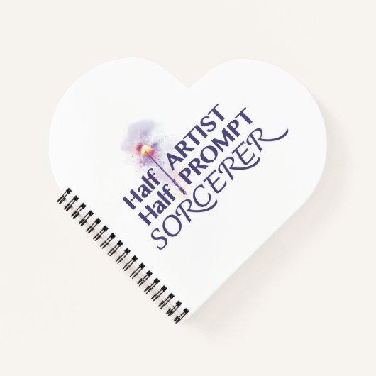 Halbkünstlerische Halbpromptsorzerin Notizblock (Vorderseite)