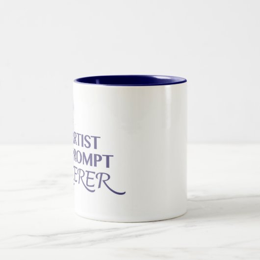 Halbkünstlerische Halbpromptsorzerin Zweifarbige Tasse (Mittel)