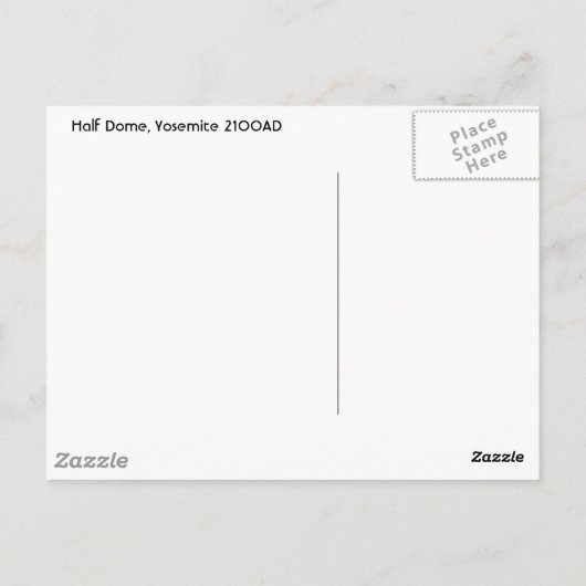 Halbkuppel 2100AD Postkarte (Rückseite)