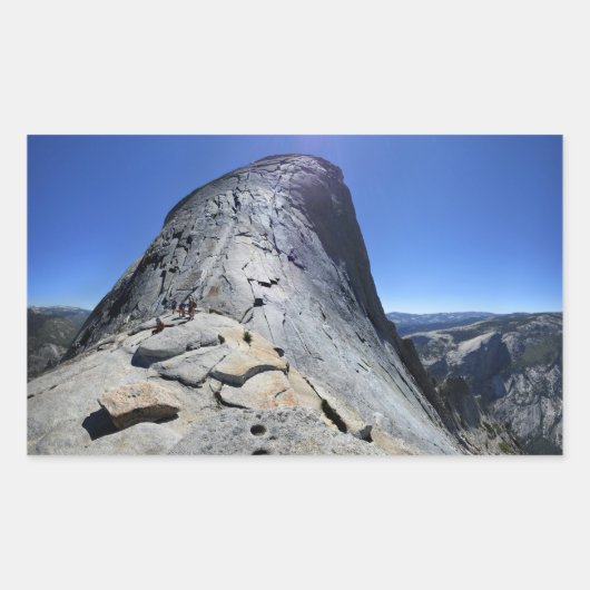 Halbkuppel aus der Kabelbasis - Yosemite Rechteckiger Aufkleber (Vorderseite)