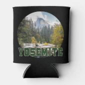 Halbkuppel im Herbst mit "Yosemite"-Text Dosenkühler (Vorderseite)