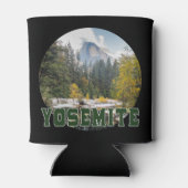 Halbkuppel im Herbst mit "Yosemite"-Text Dosenkühler (Rückseite)