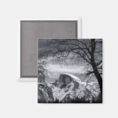 Halbkuppel im Winter | Yosemite Valley Magnet (Vorderseite/Rückseite)