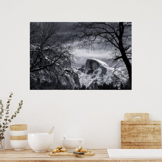 Halbkuppel im Winter | Yosemite Valley Poster (Küche)