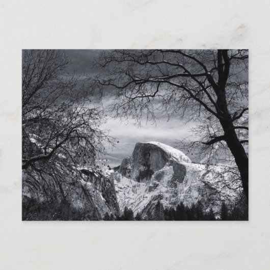 Halbkuppel im Winter | Yosemite Valley Postkarte (Vorderseite)