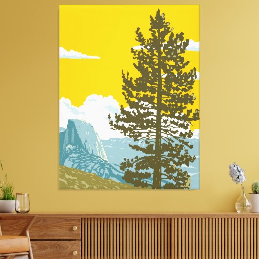 Halbkuppel Leinwanddruck (Insitu (Wohnzimmer))