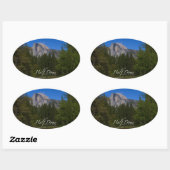 Halbkuppel Ovaler Aufkleber (Blatt)