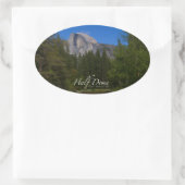 Halbkuppel Ovaler Aufkleber (Tasche)