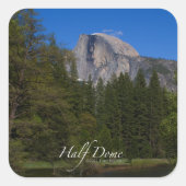 Halbkuppel Quadratischer Aufkleber (Vorderseite)