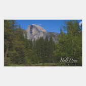 Halbkuppel Rechteckiger Aufkleber (Vorderseite)