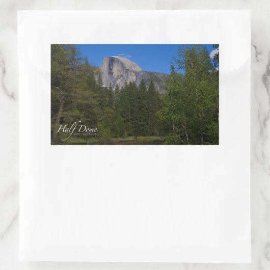 Halbkuppel Rechteckiger Aufkleber (Tasche)